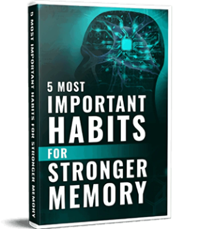 The Brain Song infographic showing the 5 most important habits for stronger memory, improve memory tips, focus enhancement guide, and cognitive performance boost - The Brain Song reviews.